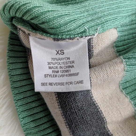 NWOT Stitch Fix mint striped sweater - Picture 4 of 5